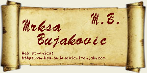 Mrkša Bujaković vizit kartica